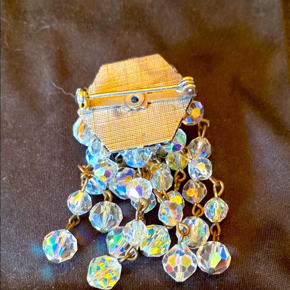 Vintage Silver Crystal Brooch - Picture 2 of 3